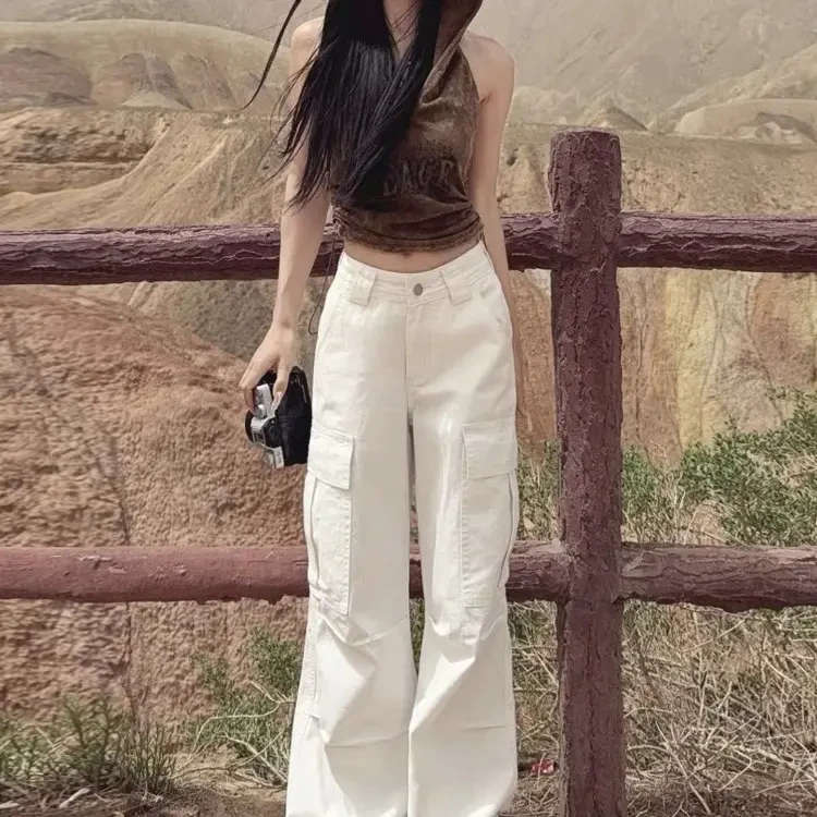 【现货.毕业级裤王】【高1-高40】窄版高腰宽松阔腿牛仔裤女休闲工装