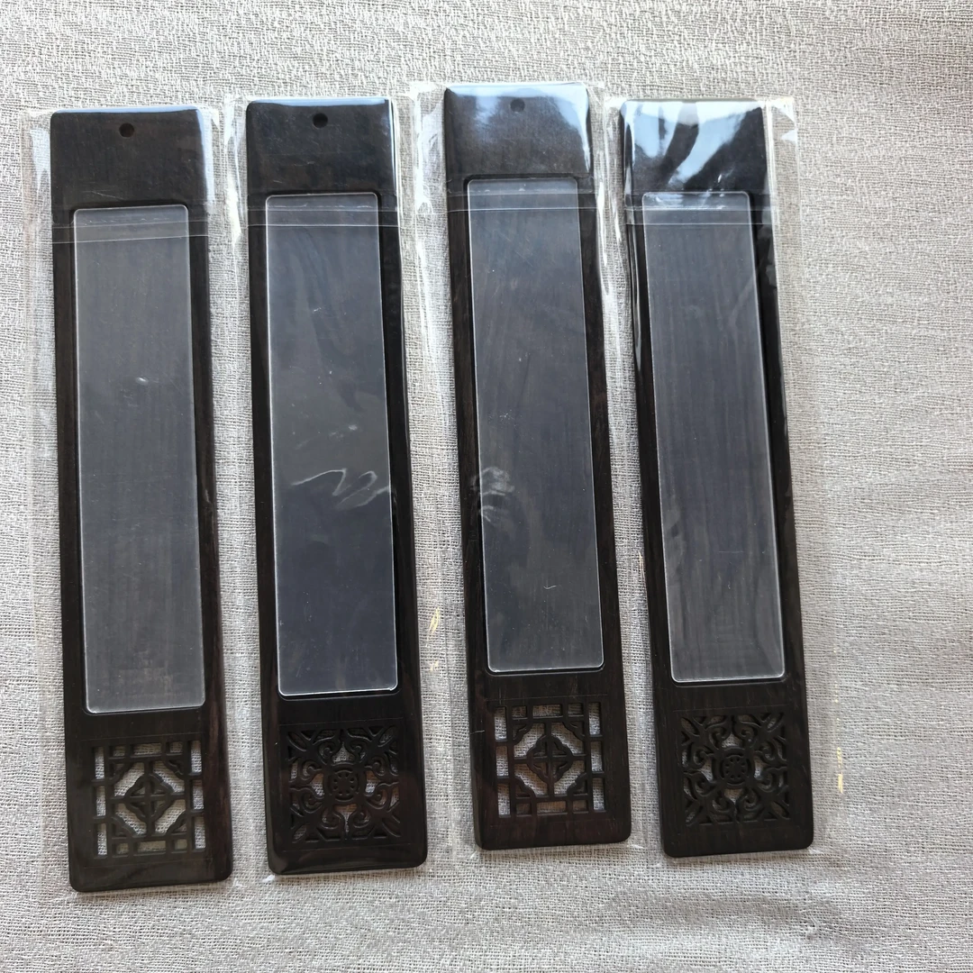 宋锦书签底胚黑檀木