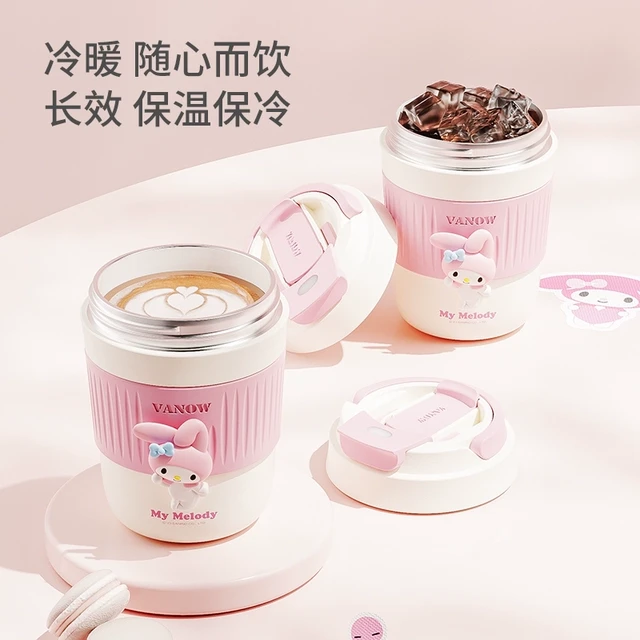 Vanow三丽鸥陶瓷内胆保温咖啡杯女生随行便携2025新款学生水杯子