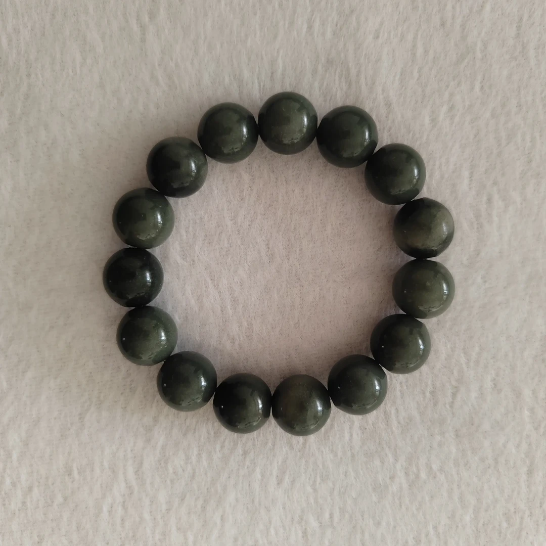 天然和田玉圆珠手串多样发货