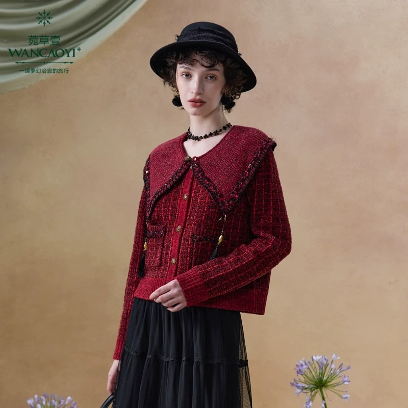 【商场同款】【通勤混搭】菀草壹2025春季新款毛衫G21513511