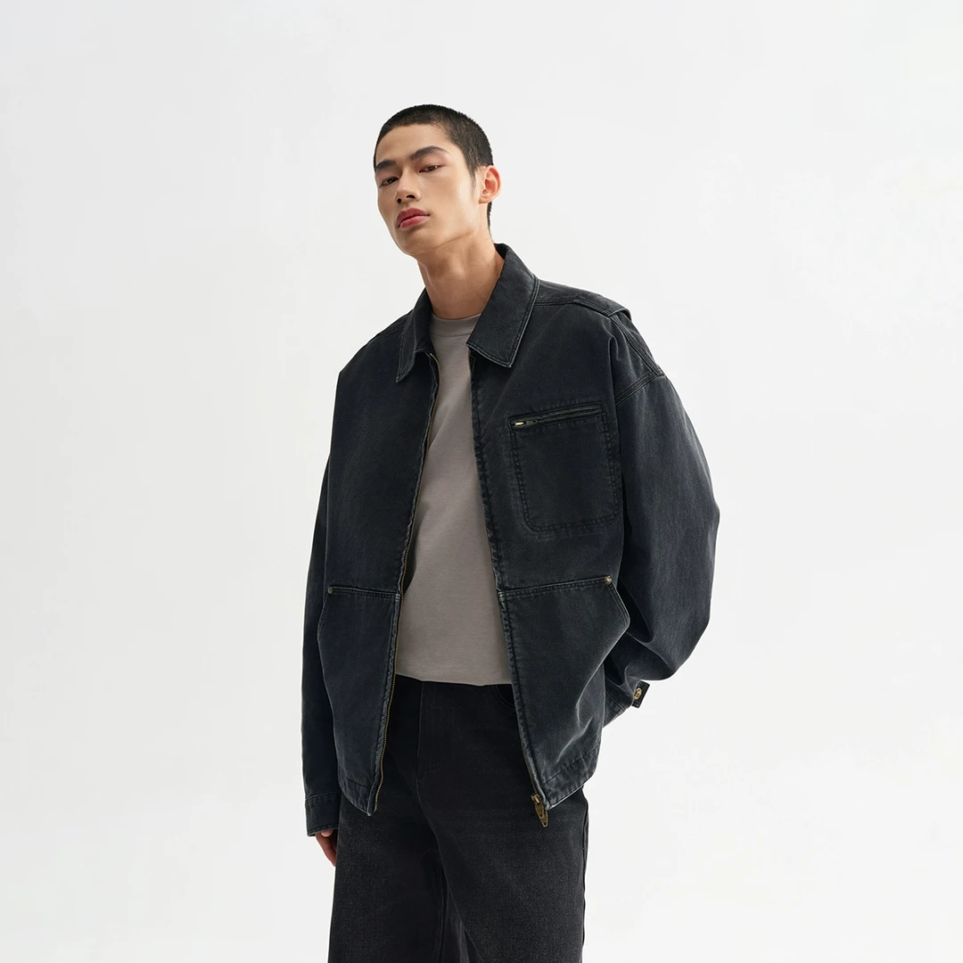 CHINISM赤尘 水洗复古工装夹克男2025春季新款外套