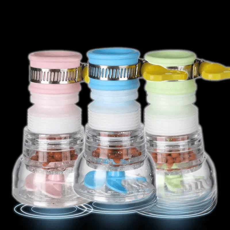 厨房宿舍水龙头防喷溅花洒过滤器延伸器旋转伸缩自来水节水滤水器