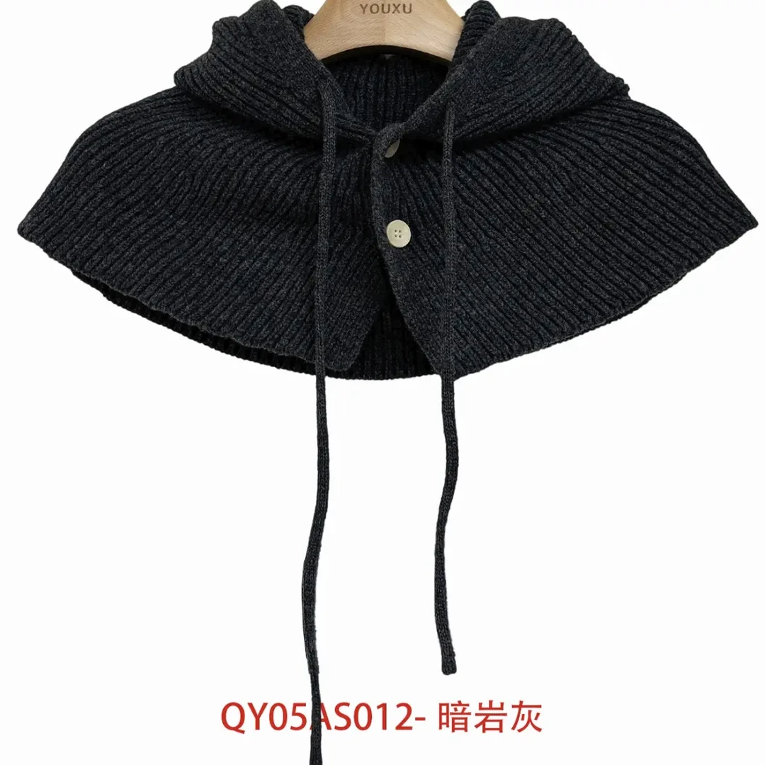 冬季加绒保暖针织拉法帽女防风防寒护耳围脖一体百搭毛线帽子