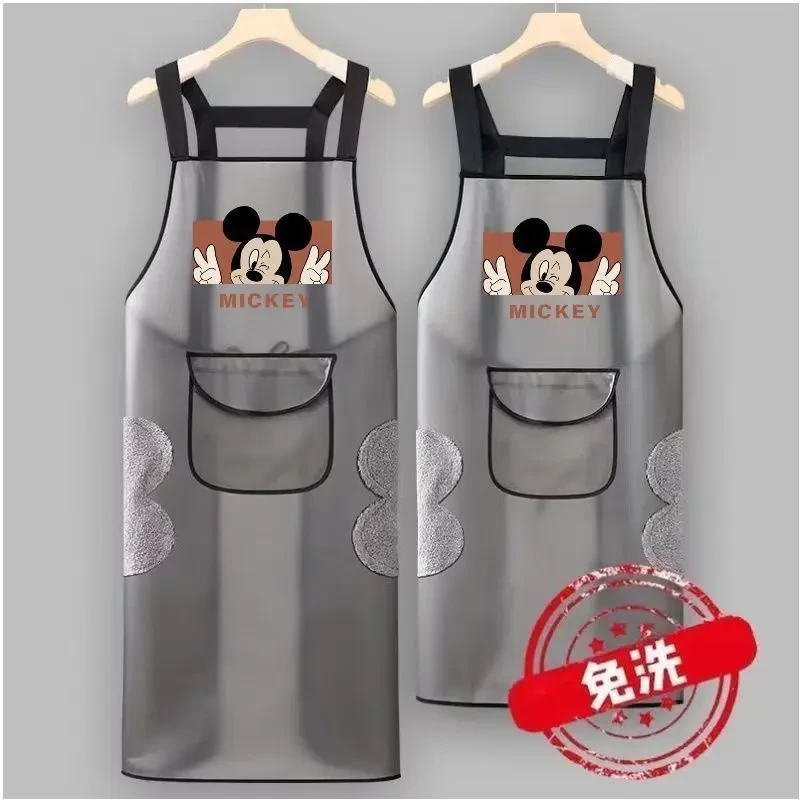 防水女围裙套袖TPU防油厨房家用水产餐饮做饭工作服加长款围腰cc