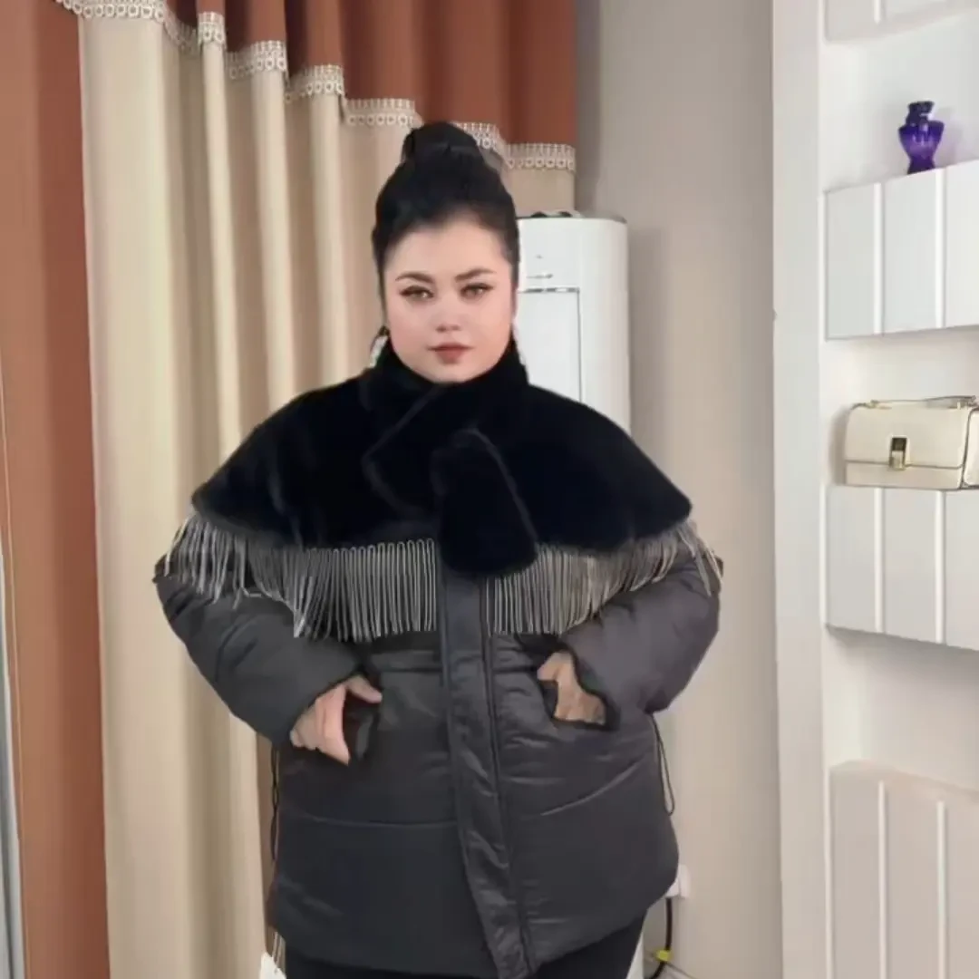 冬季大码保暖短款外套