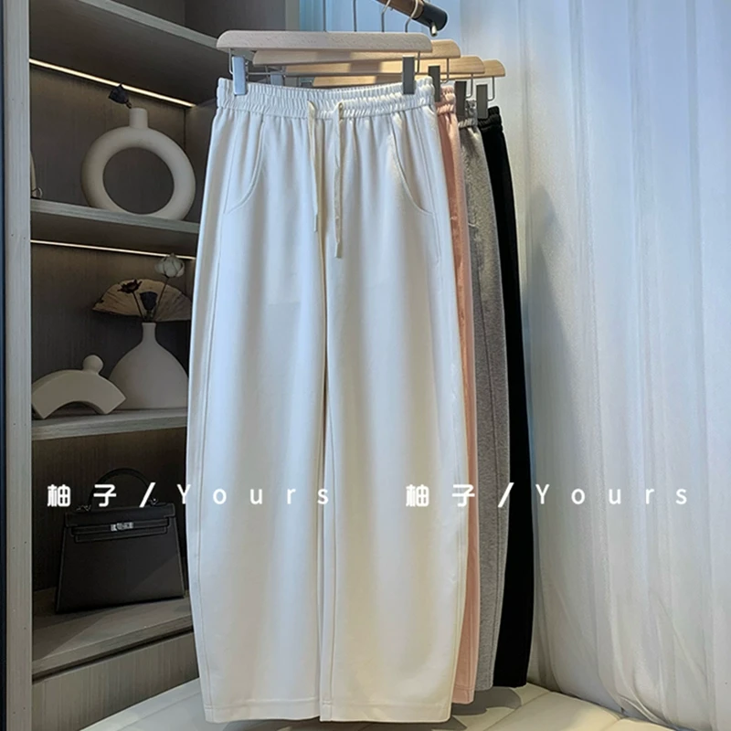 柚子yours【沉香裤】春季新品莱赛尔棉柔软垂感高腰显瘦香蕉卫裤