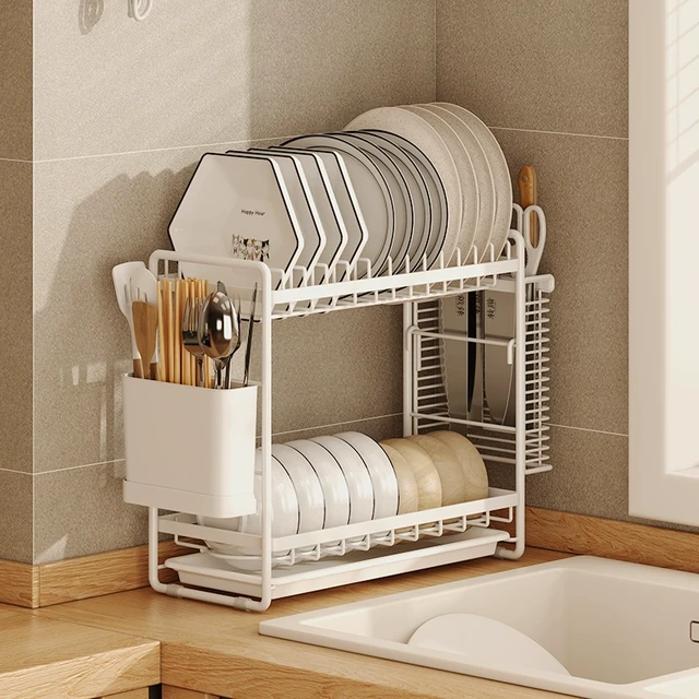 窄边洗碗池厨房沥水架水槽边水池碗碟碗筷碗盘餐具收纳晾碗架家用