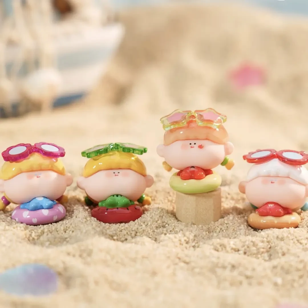 【踩后五】阿玛莉莉丝沙滩泳圈萌粒盲袋盲盒潮玩手办摆件