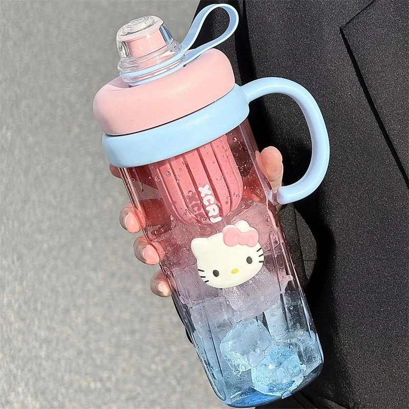 小茶日记水杯夏季大容量高颜值女塑料杯新款巨无霸冰霸杯吸管杯子