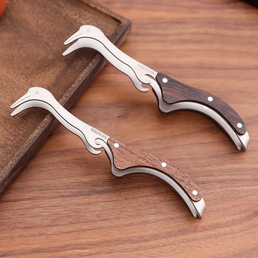 纯钛茶夹高端茶杯夹子防滑茶叶镊子泡茶工具茶道茶具配件用品大全