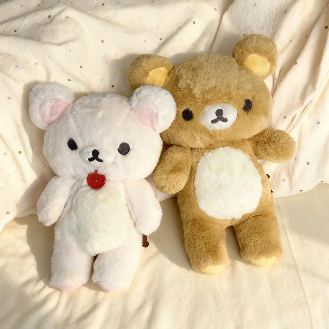 轻松熊店长公仔毛绒玩偶女生日系可爱棕熊沙发专用睡觉抱枕长毛