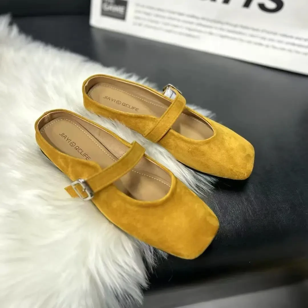 【文文家】休闲2025新款百搭时尚平头圆头拖鞋7956