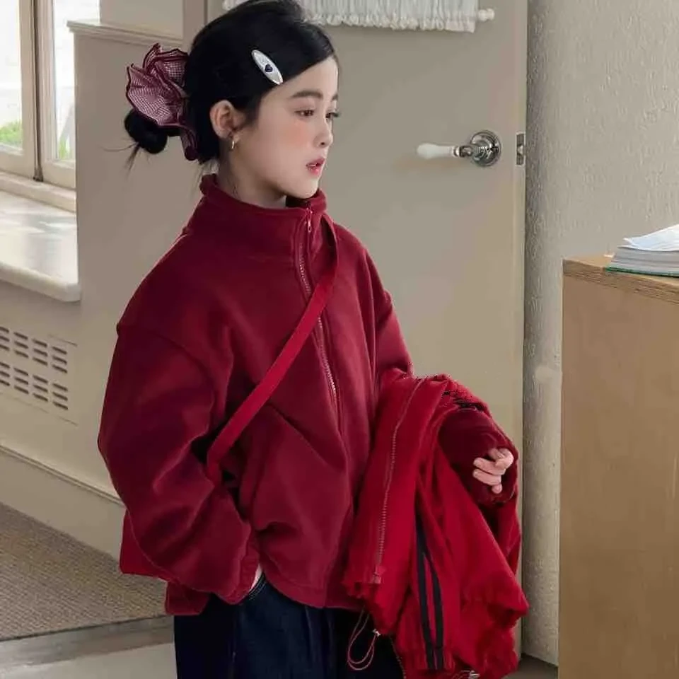 新款三合一冲锋衣男童女童保暖洋气时尚休闲户外套装02050