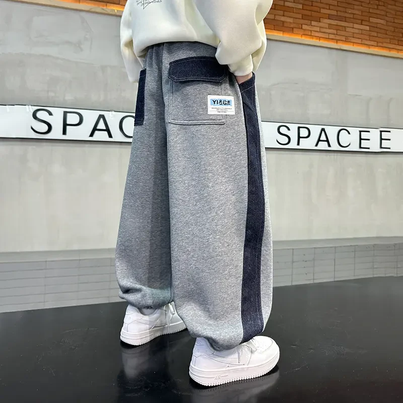 儿童装男童春装休闲裤子2025新款春秋款中大童运动卫裤春季男孩潮