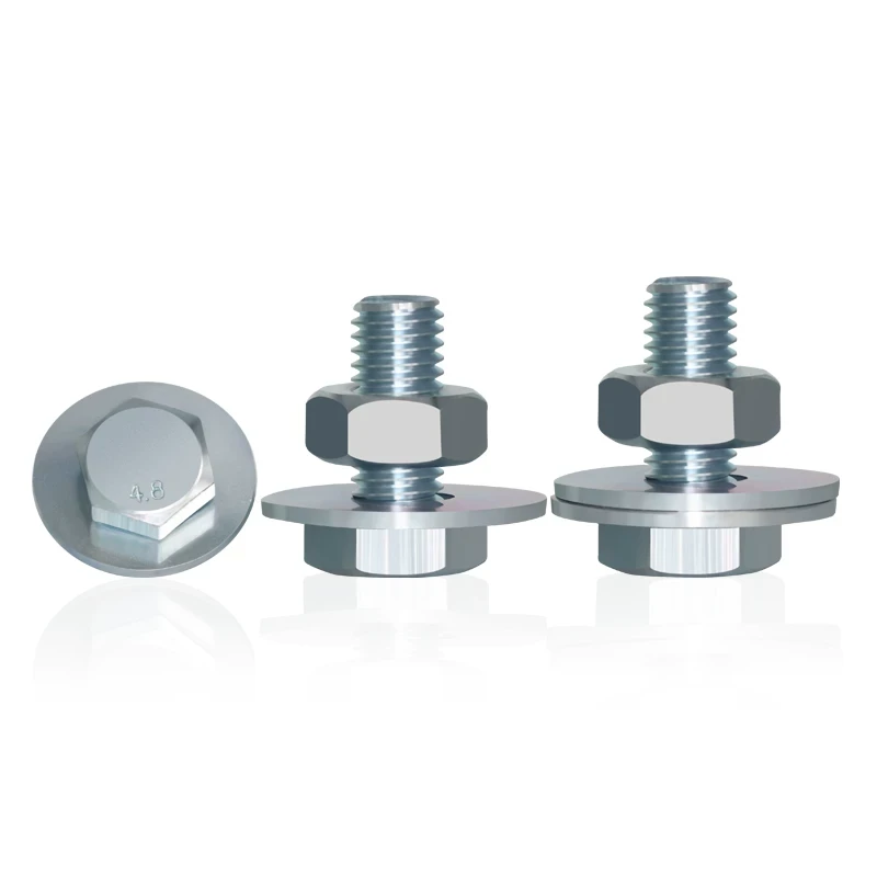 镀锌螺丝空调外机支架螺丝螺母套装空调底座外机底角地脚螺丝包8