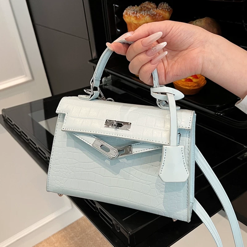 法式复古小包包女2025春夏新款时尚百搭单肩斜挎包小众手提凯莉包