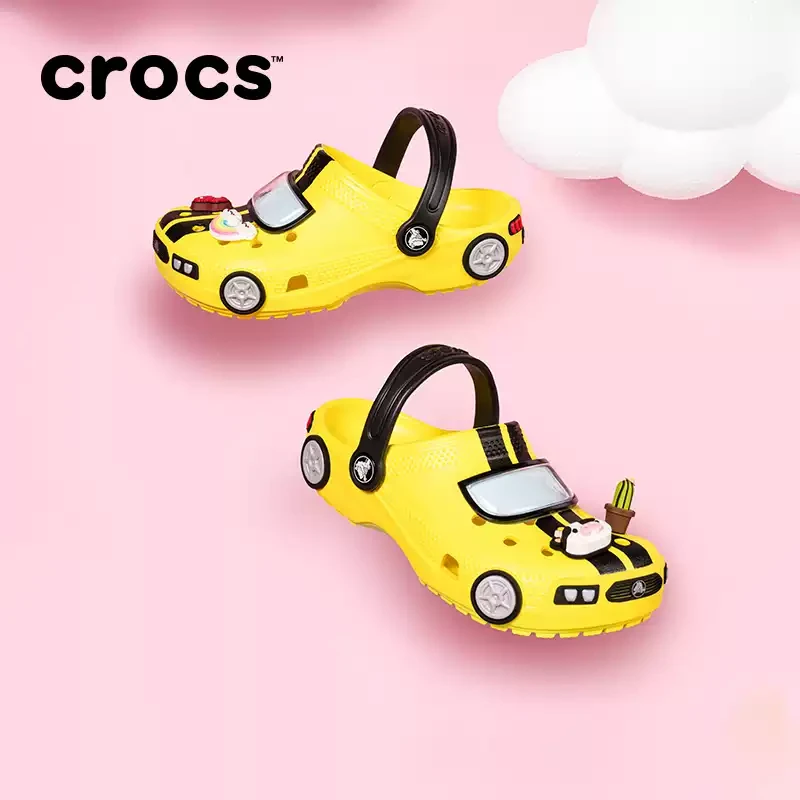 CROCS/卡骆驰【经典赛车洞洞鞋】欧若风儿童沙滩鞋|211168/210991