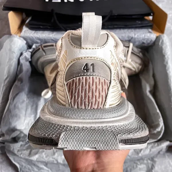 【鼎级莆铺】“巴黎3xl”莆田九代老爹鞋奶茶灰做旧男女款2025新款