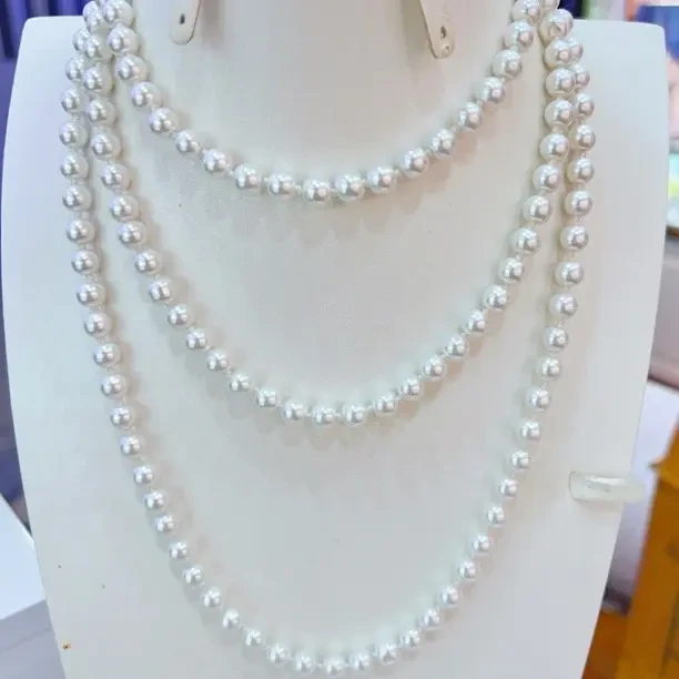 非金属仿珍珠项链 颈链复古风81cm及以上中国风女复古气质经典串