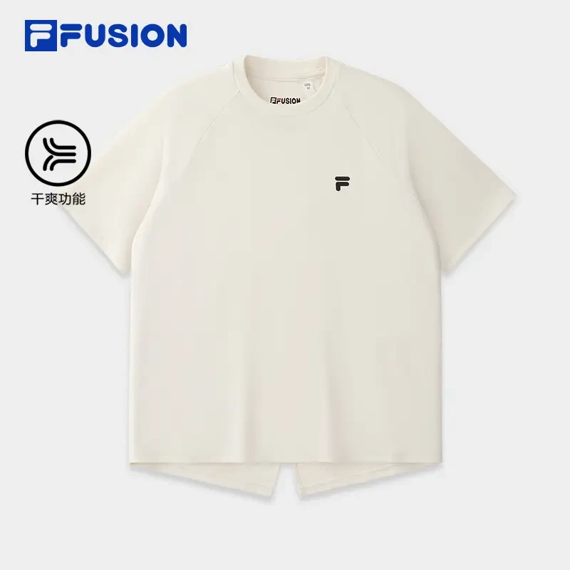 FILA斐乐吸湿速干垂感短袖T恤女夏季宽松运动休闲半袖T11W527106F