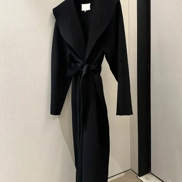 KENNA ZHU｜杨树林浴袍长款羊毛大衣