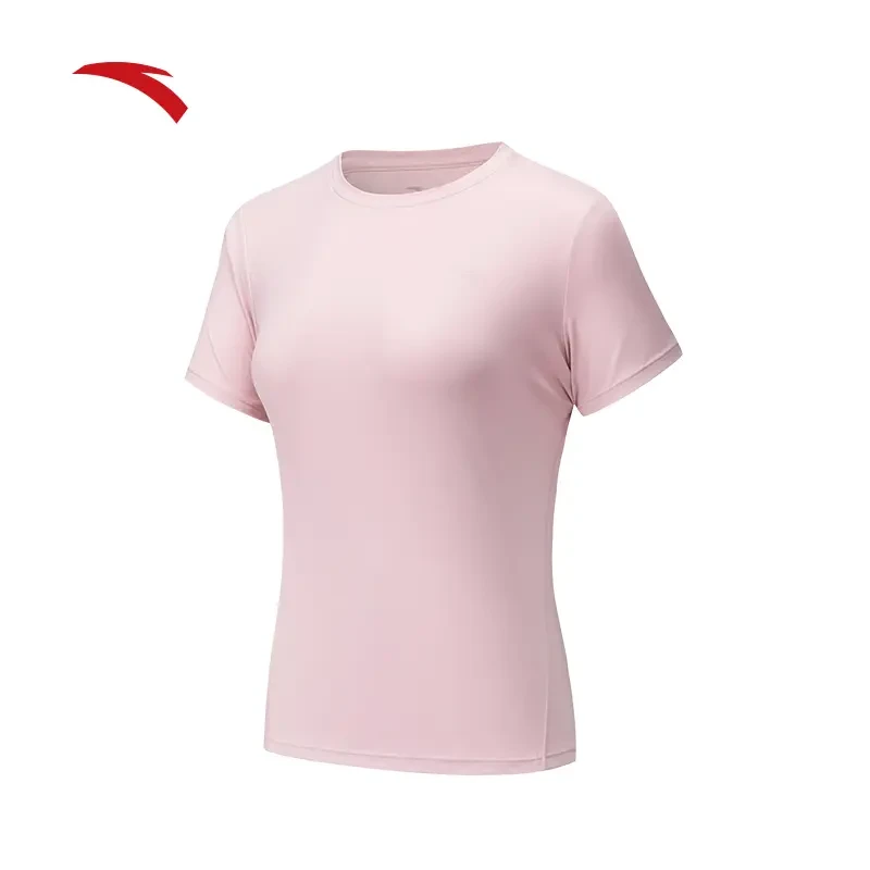 安踏速干T恤女款跑步健身运动上衣短袖夏款速干科技圆领半袖