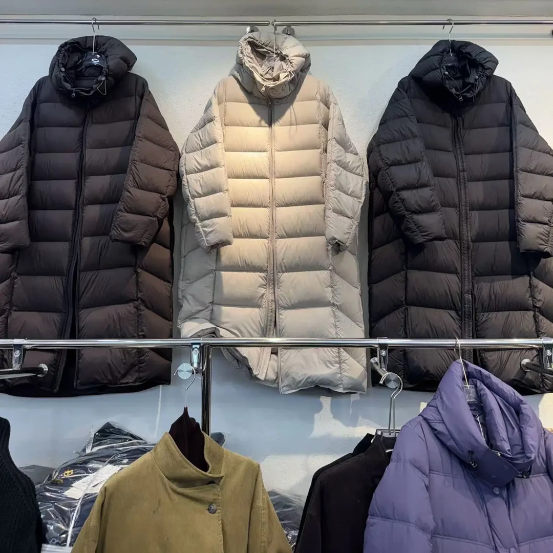 冬季时尚云朵泡芙连帽过膝中长款加厚保暖