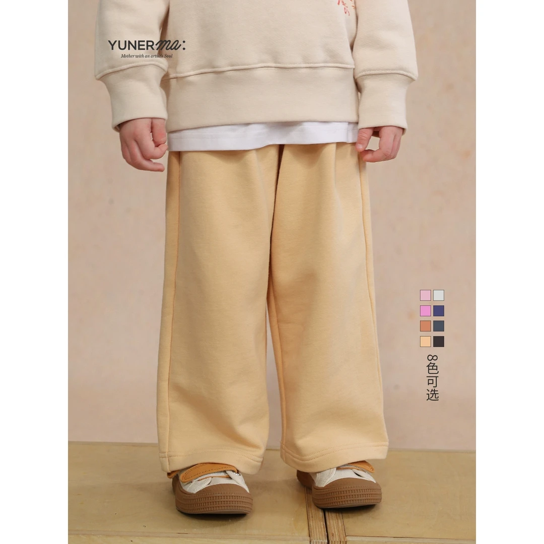 宝宝幼儿园春秋百搭休闲直筒卫裤允儿妈女童春季洋气运动裤裤子潮