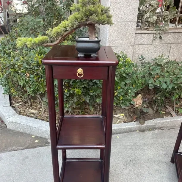 中式客厅落地多层实木花架子阳台室内花盆置物架