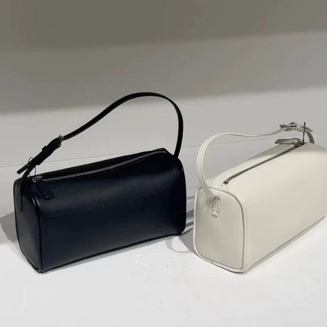 90s笔袋包圆筒包手提斜挎包极简迷你斜挎腋下手提笔筒包2025秋冬