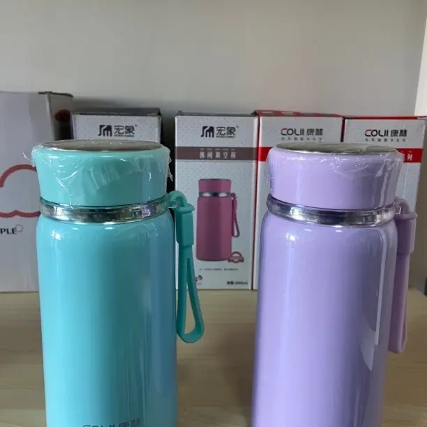 康林水杯提手随身口袋杯便携保温杯提绳304不锈钢泡茶杯DIY礼品杯