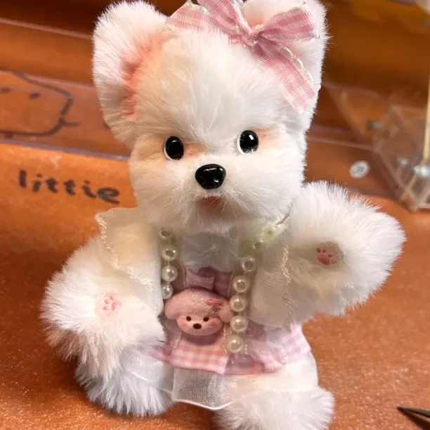 手工扭扭棒小狗成品大娃娃西高地比熊毛绒玩偶适合儿童当生日礼物