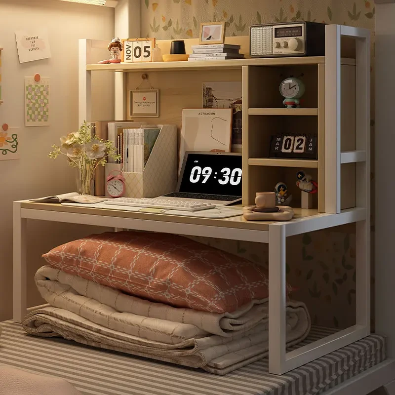 新疆包邮宿舍床上钢架笔记本桌飘窗大学生书桌床头置物架上铺电脑