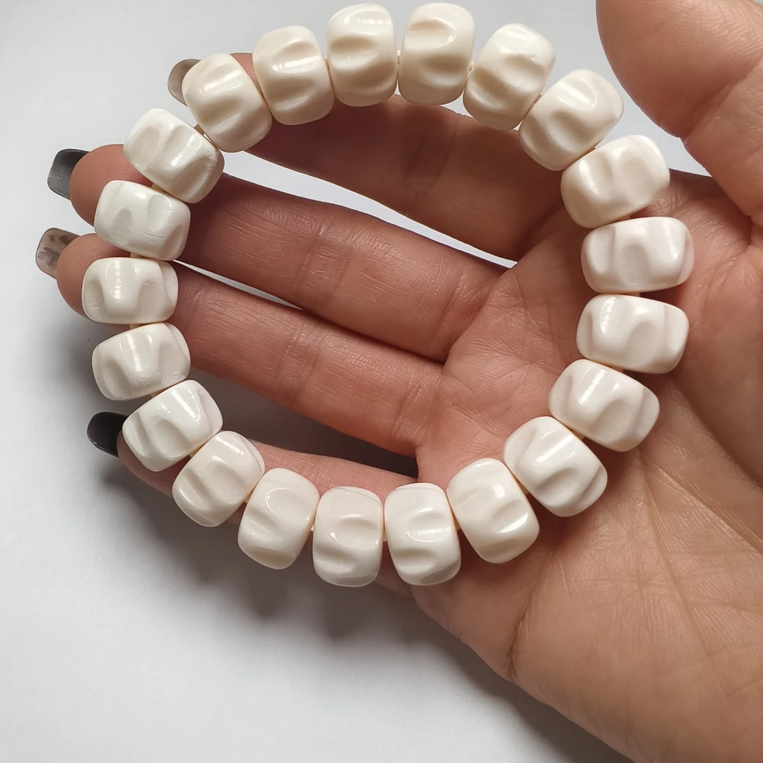 人工养殖鹿角手串1.4雕刻百香