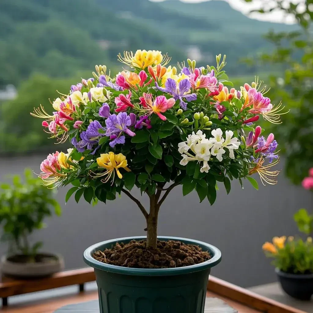 四季金银花树苗盆栽可食用绿植浓香花卉室内外阳台庭院好养驱蚊