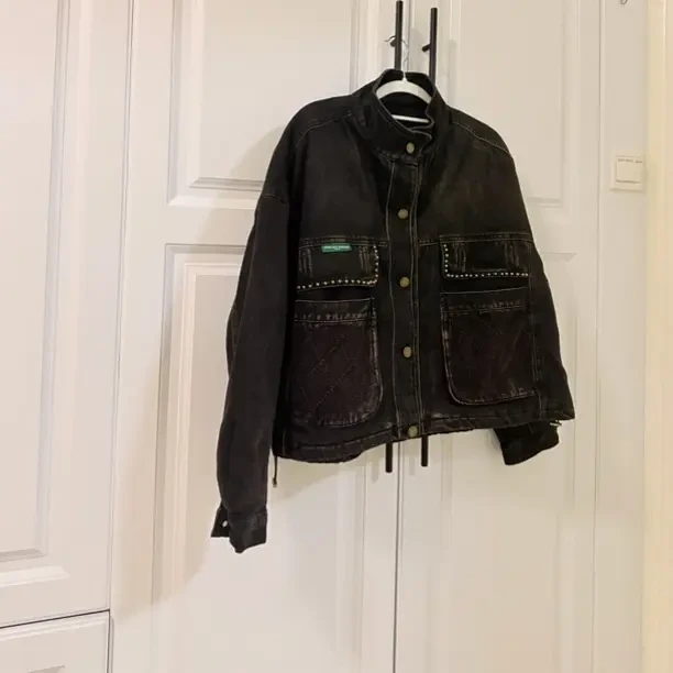 秋冬女宽松加棉牛仔外套