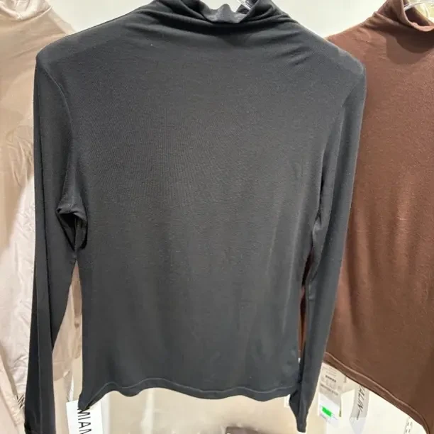 秋冬半高领打底衫T恤百搭打底衣半高领中领网红