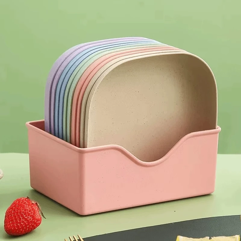 加厚餐桌垃圾盘碟吐骨碟家用骨碟骨头碟创意塑料菜碟小盘子带底座