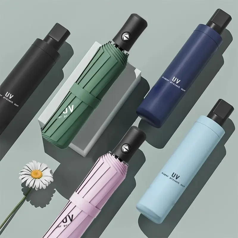 全自动雨伞大号男女通用加厚结实抗风晴雨两用便携UV黑胶伞防晒伞