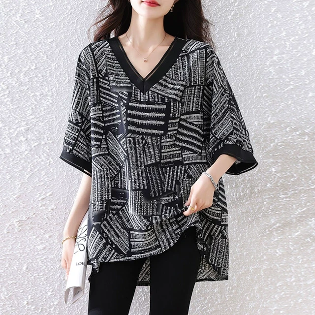 2025夏季新款大码女装时尚遮肉短袖T恤女流行百搭显瘦高级感上衣