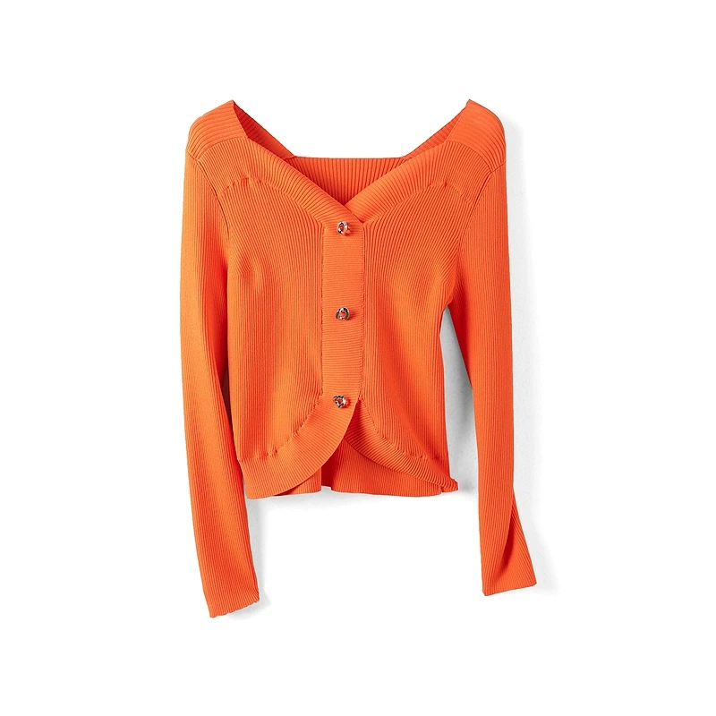 41666【依系列】优雅气质修身显瘦针织衫3I321836D