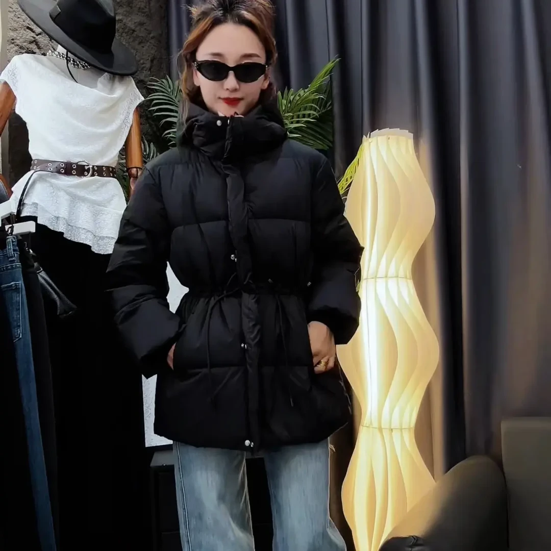 中长款羽绒服 111立领常规款合格品宽松中长款女装休闲休