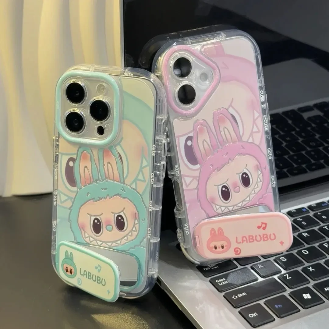 拉布布镜子支架适用苹果15/16promax手机壳vivo华为oppo小米14