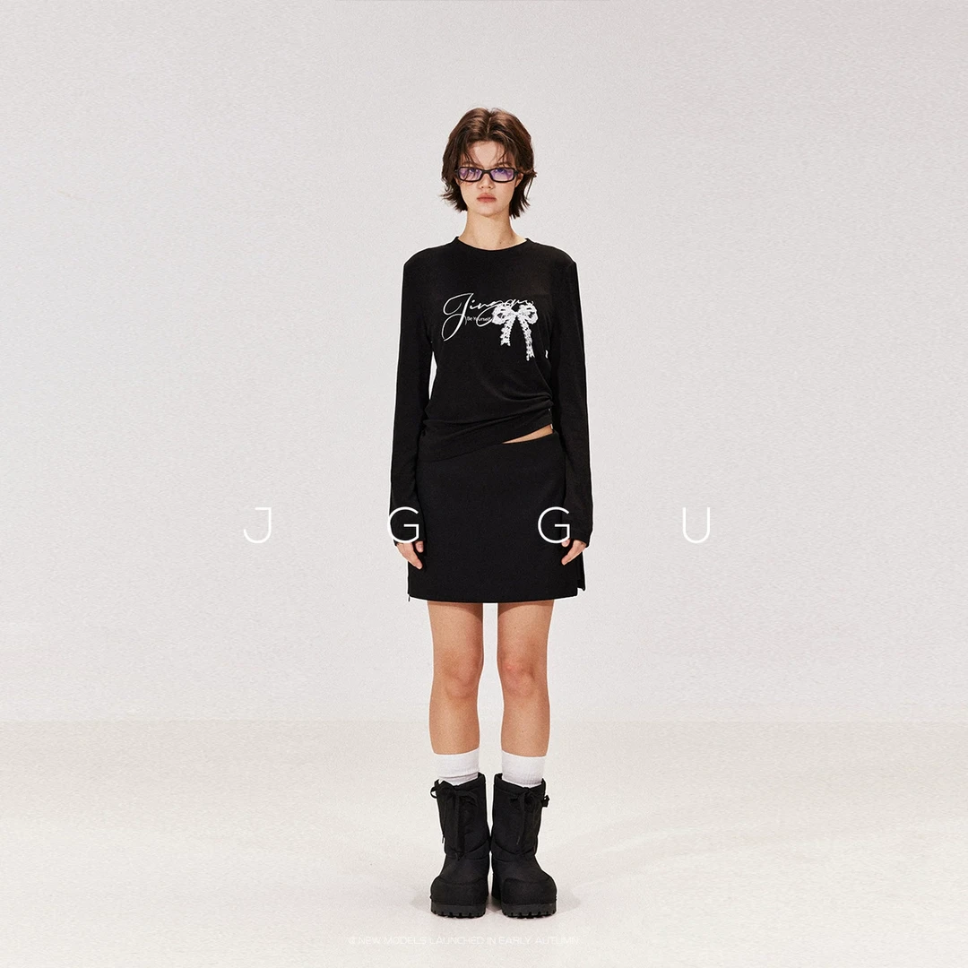 JGGU晶咕黑标【宝藏氧气感】莱赛尔+绵羊毛混纺面料蝴蝶JG11240297