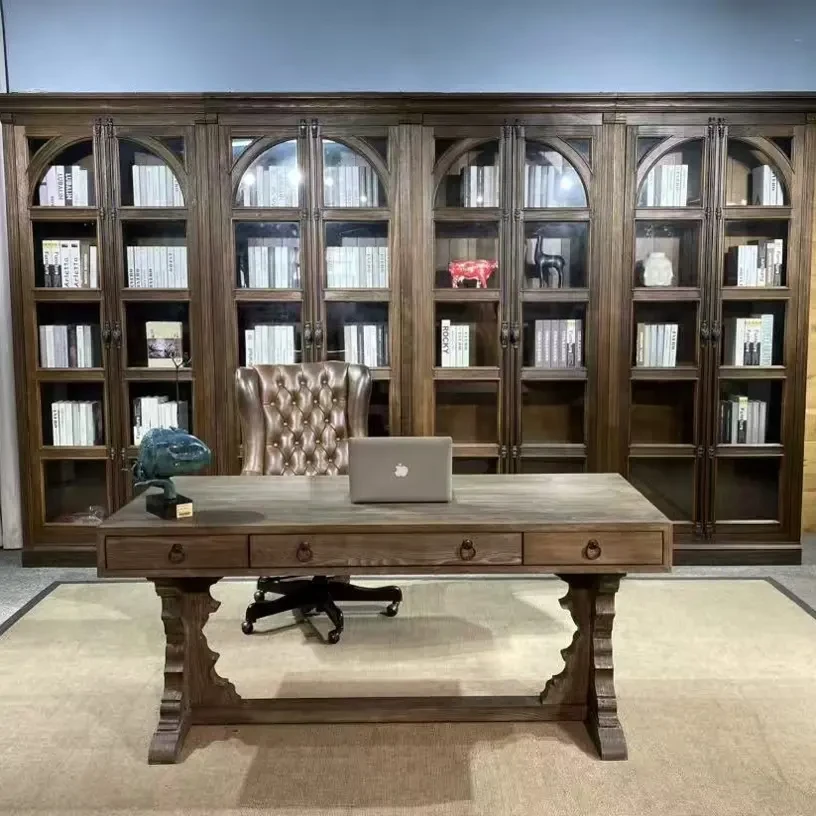 TW23-49写字台（长1683、宽762高765MM）美式古典书房