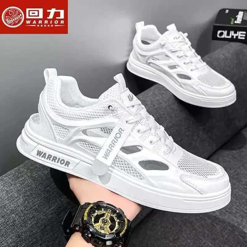 回力男鞋夏季2025年新款网面透气板鞋低帮休闲鞋休闲小白鞋子男
