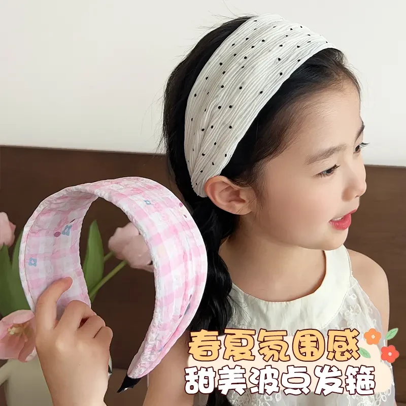 【春夏新款】儿童宽边发箍女童碎花头箍压发甜美发饰防滑高颅顶头饰