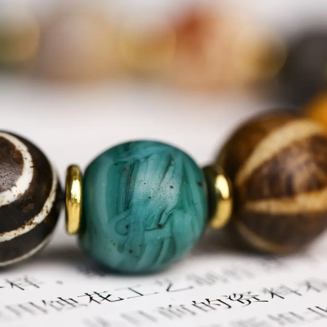 非金属玻璃手链 原创设计多宝手串吊坠分类百搭手链单圈