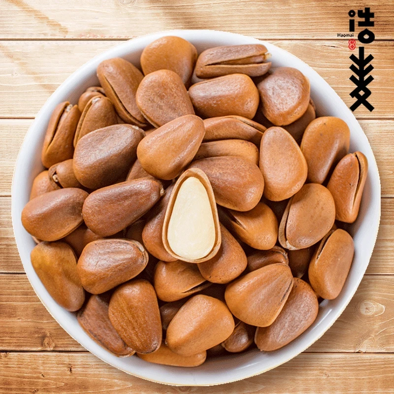 2024年新货开口松子大火东北野生开口松子好吃新鲜开口手剥原味